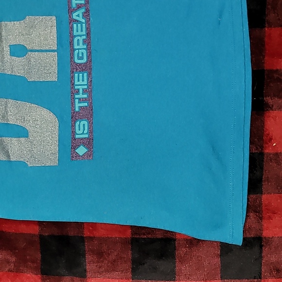 Vintage. Made in USA. Jerzees. MY DAD IS THE GREATEST.  Tee shirt size Large - Picture 2 of 15